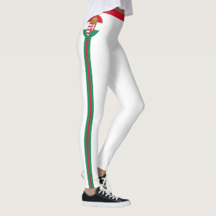 Legging Viagem de moda/fã desportiva de bandeira húngara