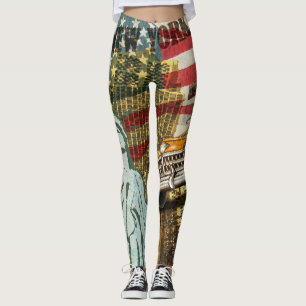 Legging Viagens vintage de Nova Iorque.