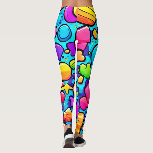 Legging Vibrant Abstrato Candyland (Verso)