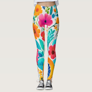 Legging Vibrant Floral Fiesta