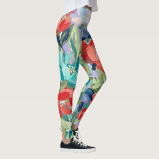Legging Vibrant Garden Symphony