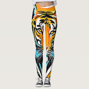 Legging Vibrant Jungle Tiger Art Design