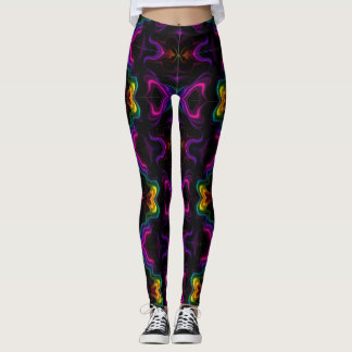 Legging Vibrant Psychedelic Pattern | Neon Kaleidoscope