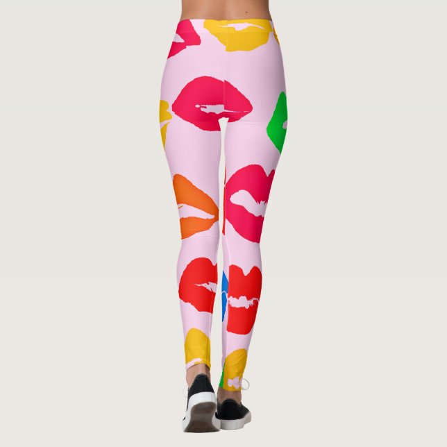 Legging Vibrante Batizado por Padrão de Cores (Verso)