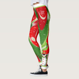 Legging Vibrante Natal Neve com Snowman na Abstrato