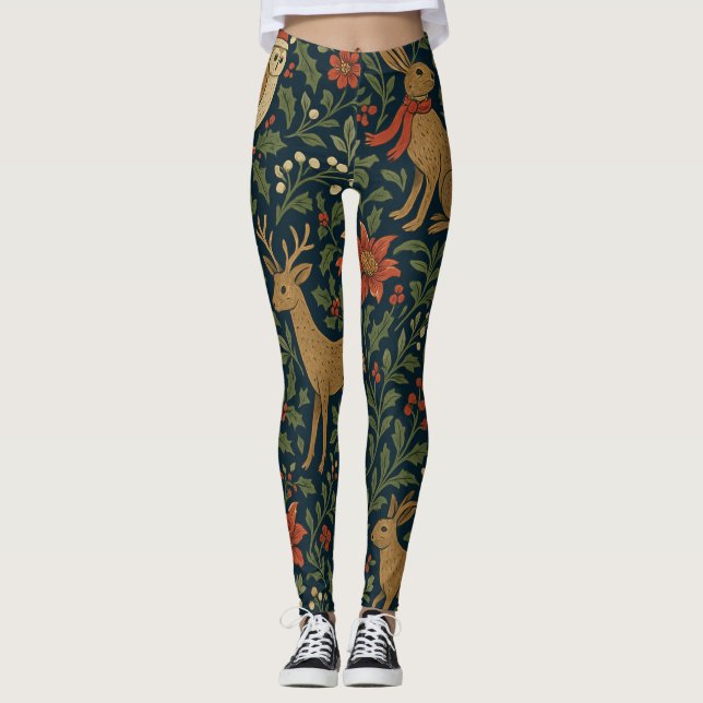 Legging Victorian Christmas Animal & Botanical  (Frente)
