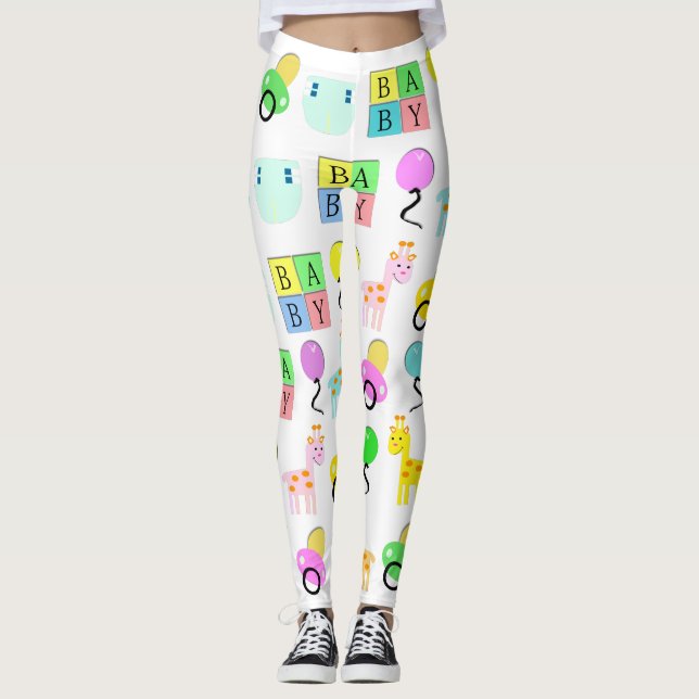 Legging Vida adulta 2017 do bebê 4 das caneleiras do (Frente)