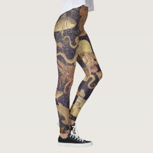 Legging Vida marinha, mosaico de Pompeia