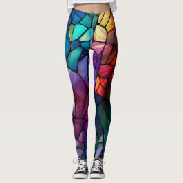 Legging Vidro Colorido, Vívido, Inchado