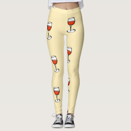 Legging Vidro de vinho em laranja