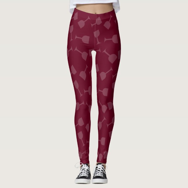 Legging Vidros de vinho Tipsy (Frente)