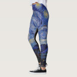 Legging Vincent Van Gogh - A noite de Starry<br><div class="desc">A Noite Estrelada / La nuit etoilee - Vincent Van Gogh em 1889</div>