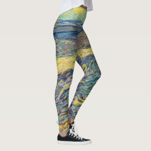 Legging Vincent van Gogh - Campo com lavoura de agricultor