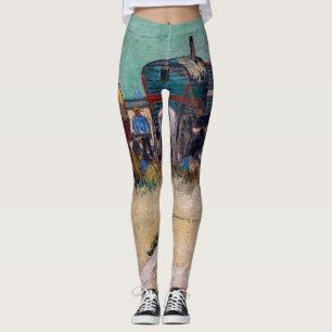 Legging Vincent van Gogh - Caravanas, Acampamento Cigano p