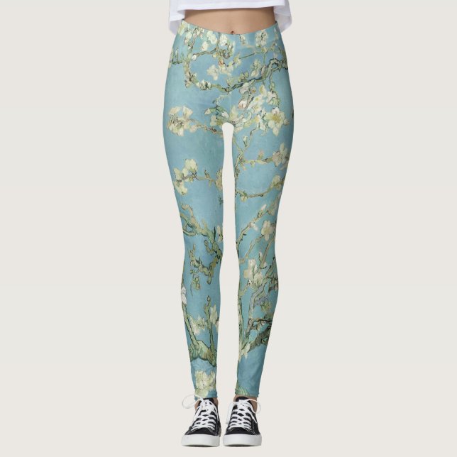 Legging Vincent van Gogh - Flor de amêndoa (Frente)