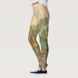 Legging Vincent van Gogh - Mulheres Escolhendo Azeitonas