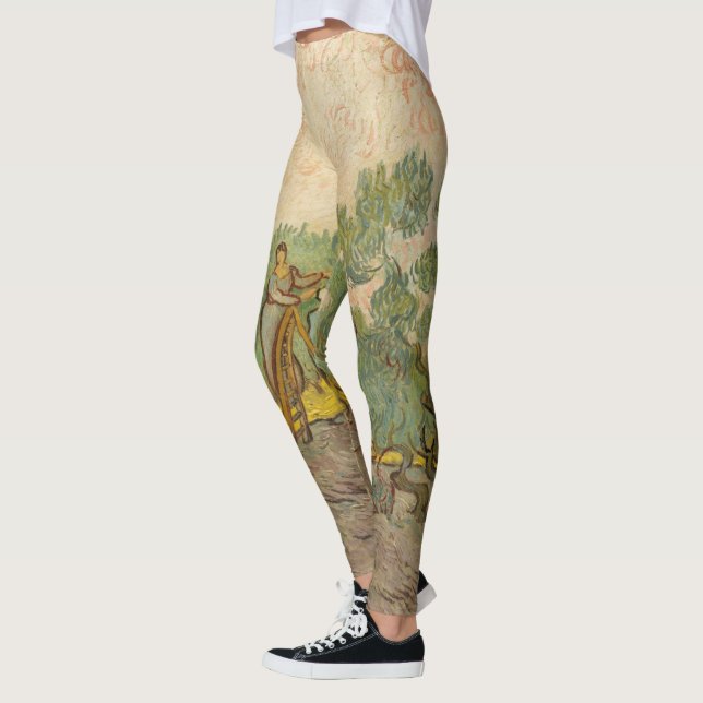 Legging Vincent van Gogh - Mulheres Escolhendo Azeitonas (Esquerda)