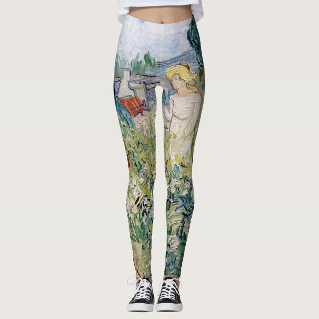 Legging Vincent van Gogh - Srta. Gachet em seu jardim (Frente)