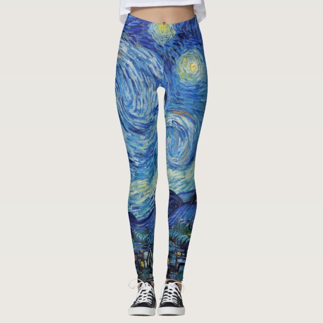 Legging Vincent Van Gogh Starry Night Vintage (Frente)