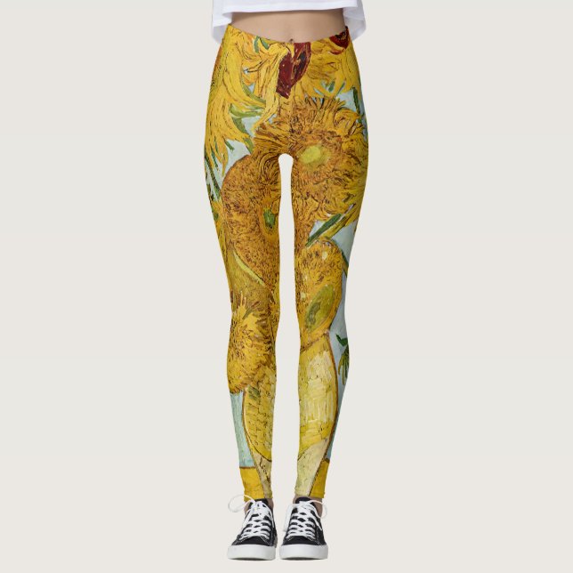 Legging Vincent Van Gogh - Vase com Doze Girassóis (Frente)