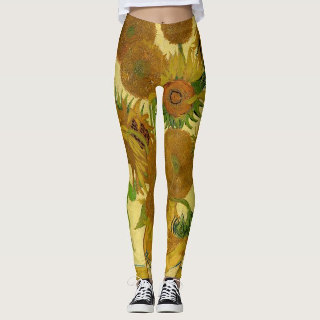 Legging Vincent van Gogh - Vase com Quinze Girassóis (Frente)