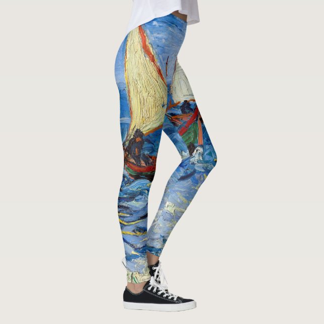 Legging Vincent van Gogh - Vista marinha em Saintes-Maries (Direita)