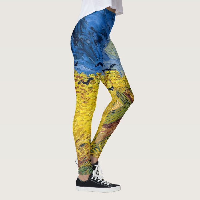 Legging Vincent van Gogh - Wheatfield com Crows (Direita)