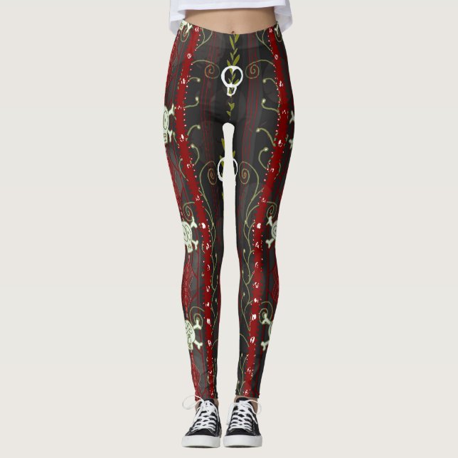 Legging Vines O' Death Samhain Halloween Outubro Skyx (Frente)