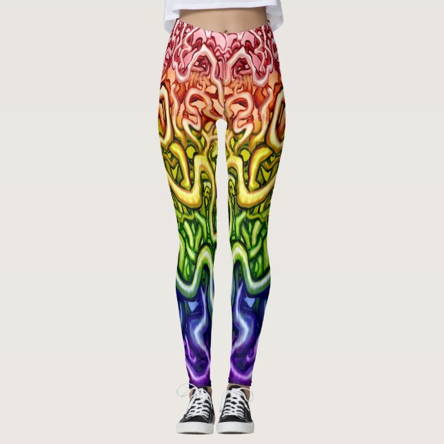 Legging Vinhas de Vida Torcidas Intertecidas (Frente)