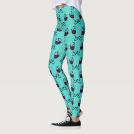 Legging Vinho em minhas calças da ioga
