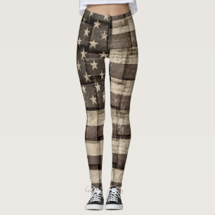 Legging Vintage American Flag #4