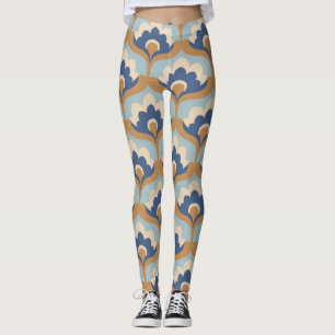 Legging Vintage Floral Seamless Design.