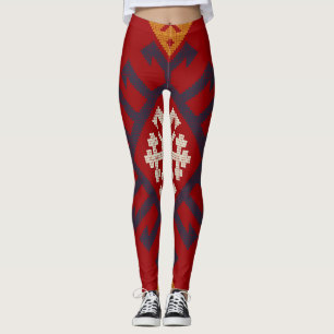 Legging Vintage geométrico clássico, na moda, colorido