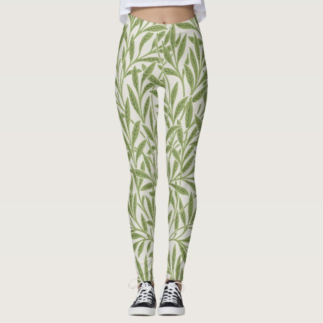 Legging Vintage Green Willow Deixa Botânico (Frente)