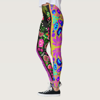 Legging Vintage Indian Boho Floral Multi