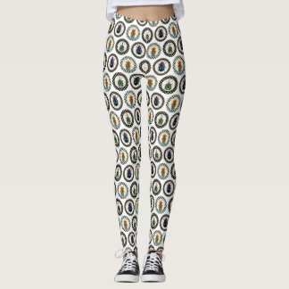 Legging Vintage Insetos Coloridos Besouros Ciência