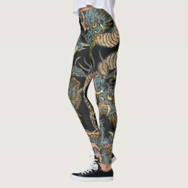 Legging Vintage Japonês Dragões por Keisai Eisen