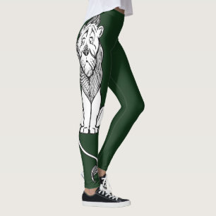 Legging Vintage mágico de Oz, leão Cowardly