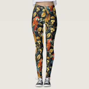 Legging Vintage Nature Parrot