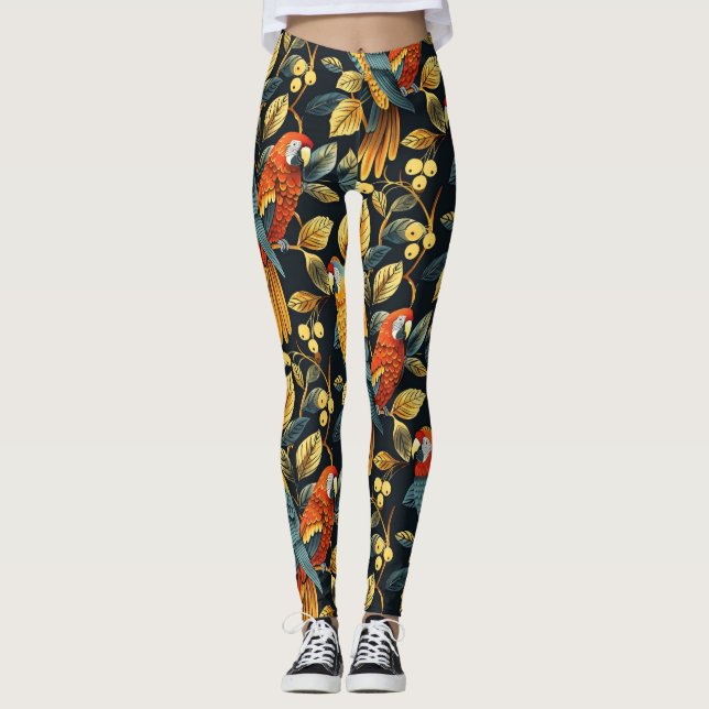 Legging Vintage Nature Parrot (Frente)