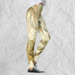 Legging Vintage Octopus Squid Gamochonia by Ernst Haeckel<br><div class="desc">Have fun with exercise in these stretchy,  comfortable leggings! Or just hang out in style and relax after a long day. Cute everyday stretch pants.
Vintage illustration nature marine life biology design by Ernst Haeckel. A variety of giant squid and octopi animals commonly found in the ocean waters.</div>