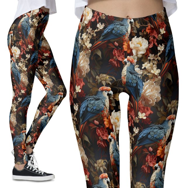 Legging Vintage Parrot Floral (Criador carregado)