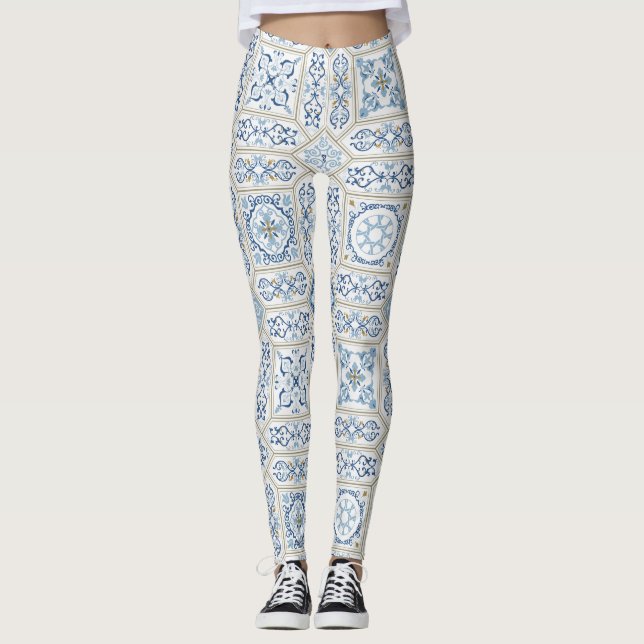 Legging Vintage Portugal Azulejo traditional (Frente)