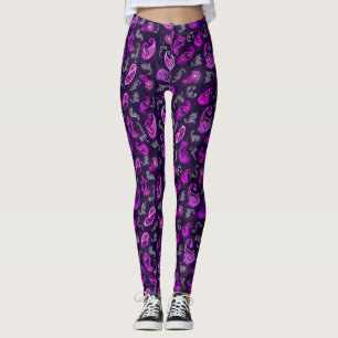 Legging Vintage Purple Paisley