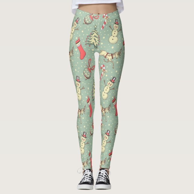 Legging Vintage Style Christmas (Frente)