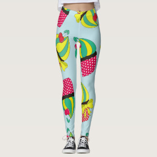 Legging Vintage Sweetness: Quaint Pattern Design