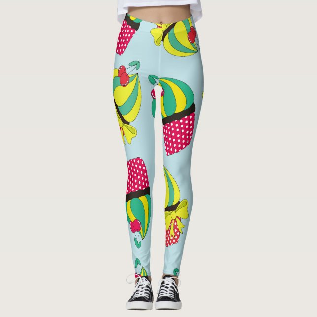 Legging Vintage Sweetness: Quaint Pattern Design (Frente)