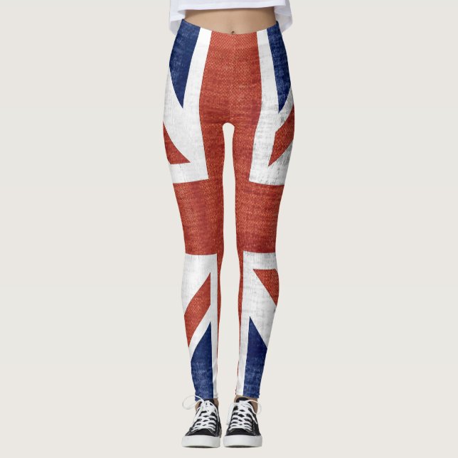 Legging Vintage UK Flag #2 (Frente)