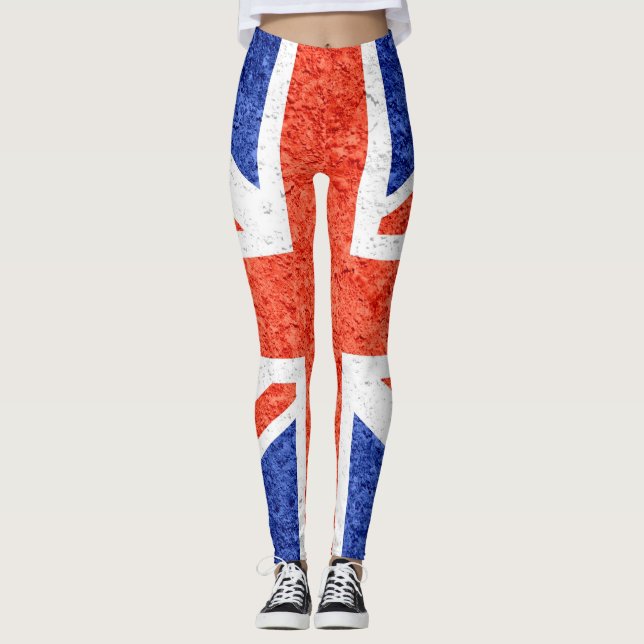 Legging Vintage UK Flag #9 (Frente)