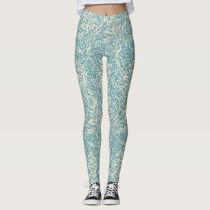 Legging Vintage William Morris Arcadia Floral Sem Costura